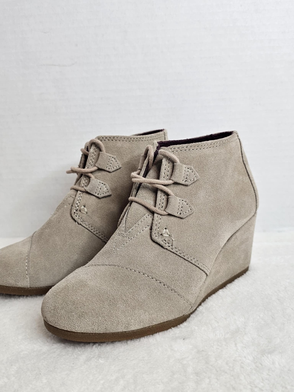 🖤Toms Women’s Size 6.5 Suede Desert Wedge Ankle High Boots
